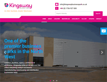 Tablet Screenshot of kingswaybusinesspark.com